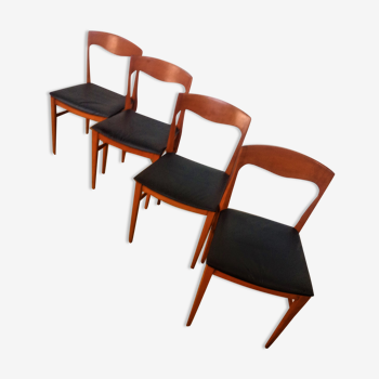 Suite 4 chaises scandinaves