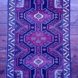 Handmade Persian Hamadan Rug 147x100cm