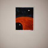 Signed abstract painting