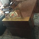 Elm burr desk Jean-Claude Mahey