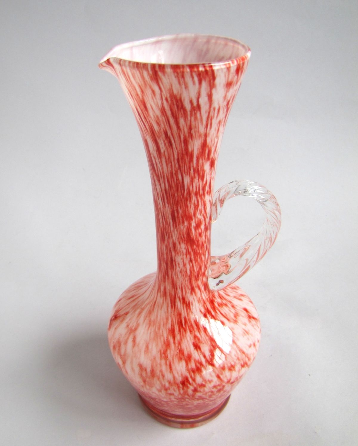 Vintage vase carafe opaline of florence vb murano italy