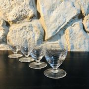Lot de 4 verres en cristal