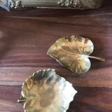 Empty brass leaf pockets