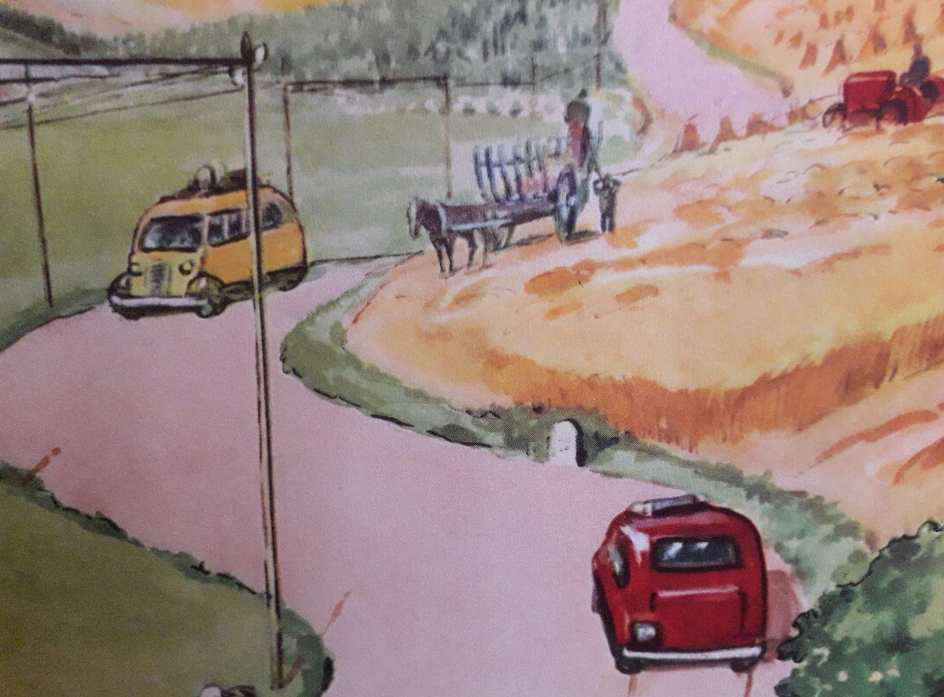 School poster The good weather - summer Raylambert