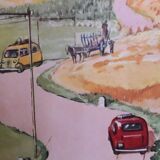 School poster The good weather - summer Raylambert