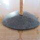 Scandinavian candle holder " LAURIDS LONBORG " metal and rattan 60s