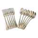 Set of 12 silver-plated cutlery sets, circa 1888