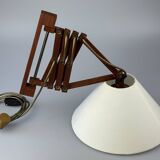 1960s/70s Teak Scissor Lamp Wall Lamp Mid Century Danish Design Denmark