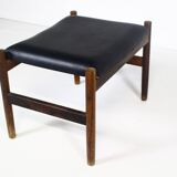 Tabouret danois en palissandre années 1960