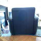 Leather club armchair