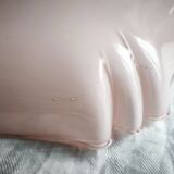 pink glass light fixture