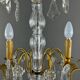 Lustre en cristal et bronze doré, début XXe siècle