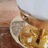 Opal glass table lamp