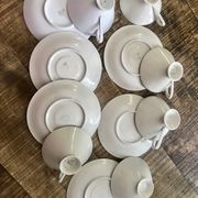 Vintage German fine porcelain cups and saucers