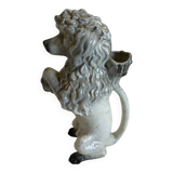 Poodle pitcher in slip