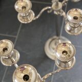 Pair of extra large floor metal candelabras