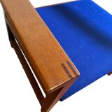 Fauteuil bleu sarcelle de Borge Mogensen mod BM74