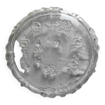 Plat à gâteau en verre