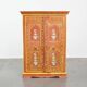 Antique painted folk art cabinet