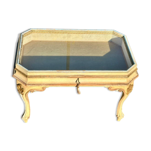 Table basse, vitrine - bois