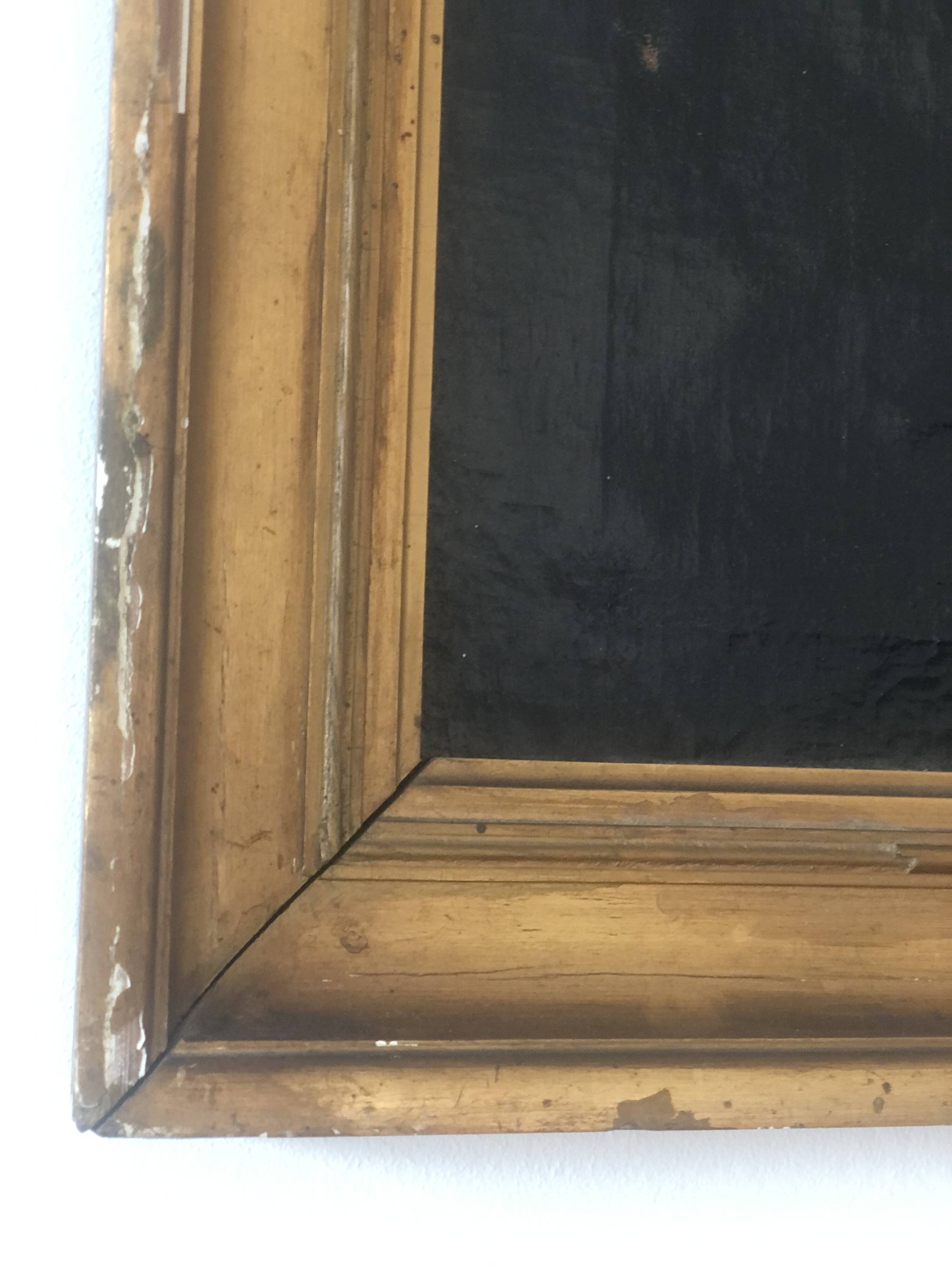 Antique Vintage Oil Portrait Painting of a Danish Gentleman, 19th Century