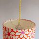 Suspension fleurs vintage 1970 sur-mesure
