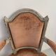 Pair of Louis XVI style armchairs in patinated beech, 19th century