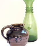 Biot glass carafe