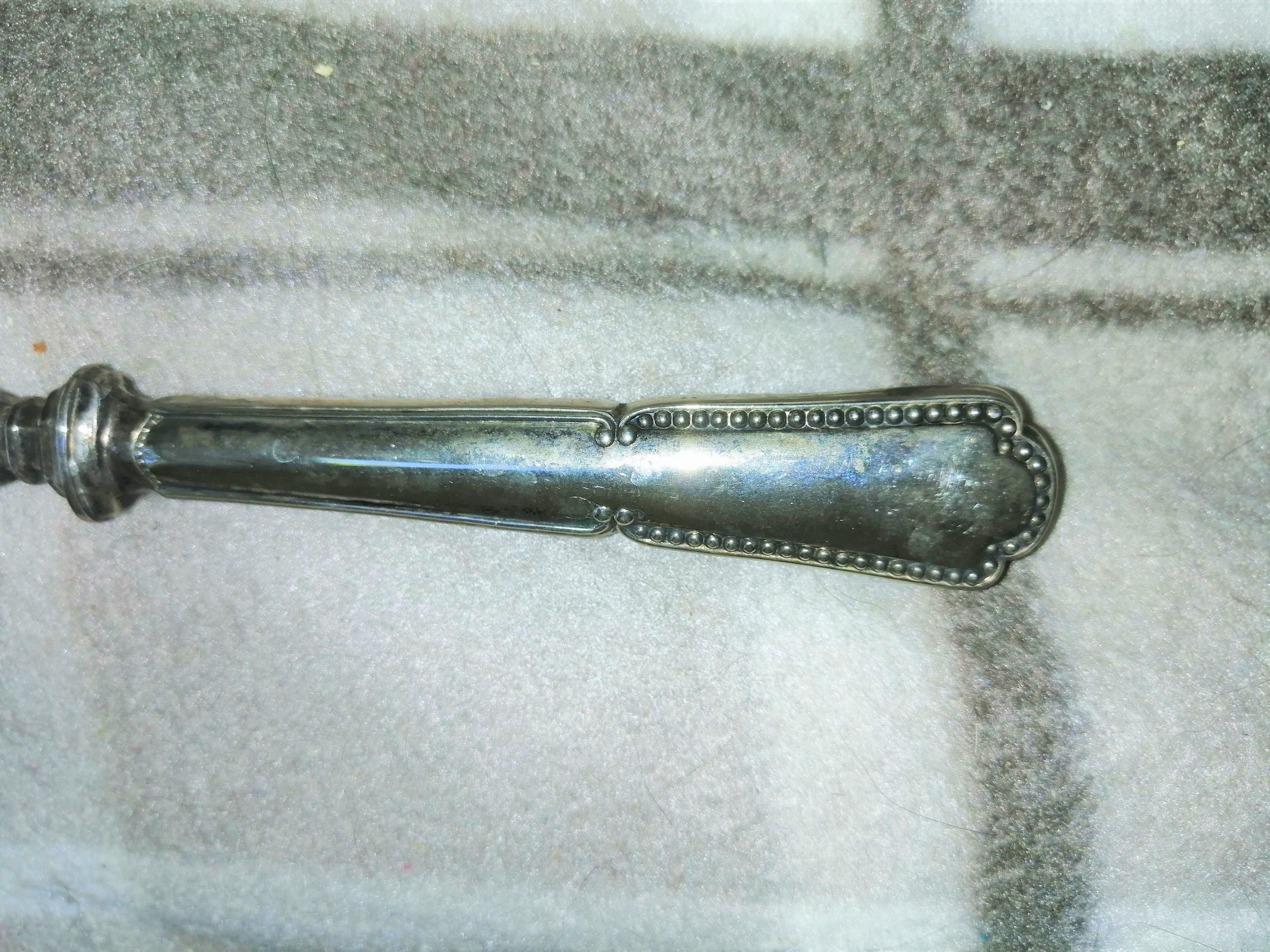 Art Deco silver metal vintage pie shovel