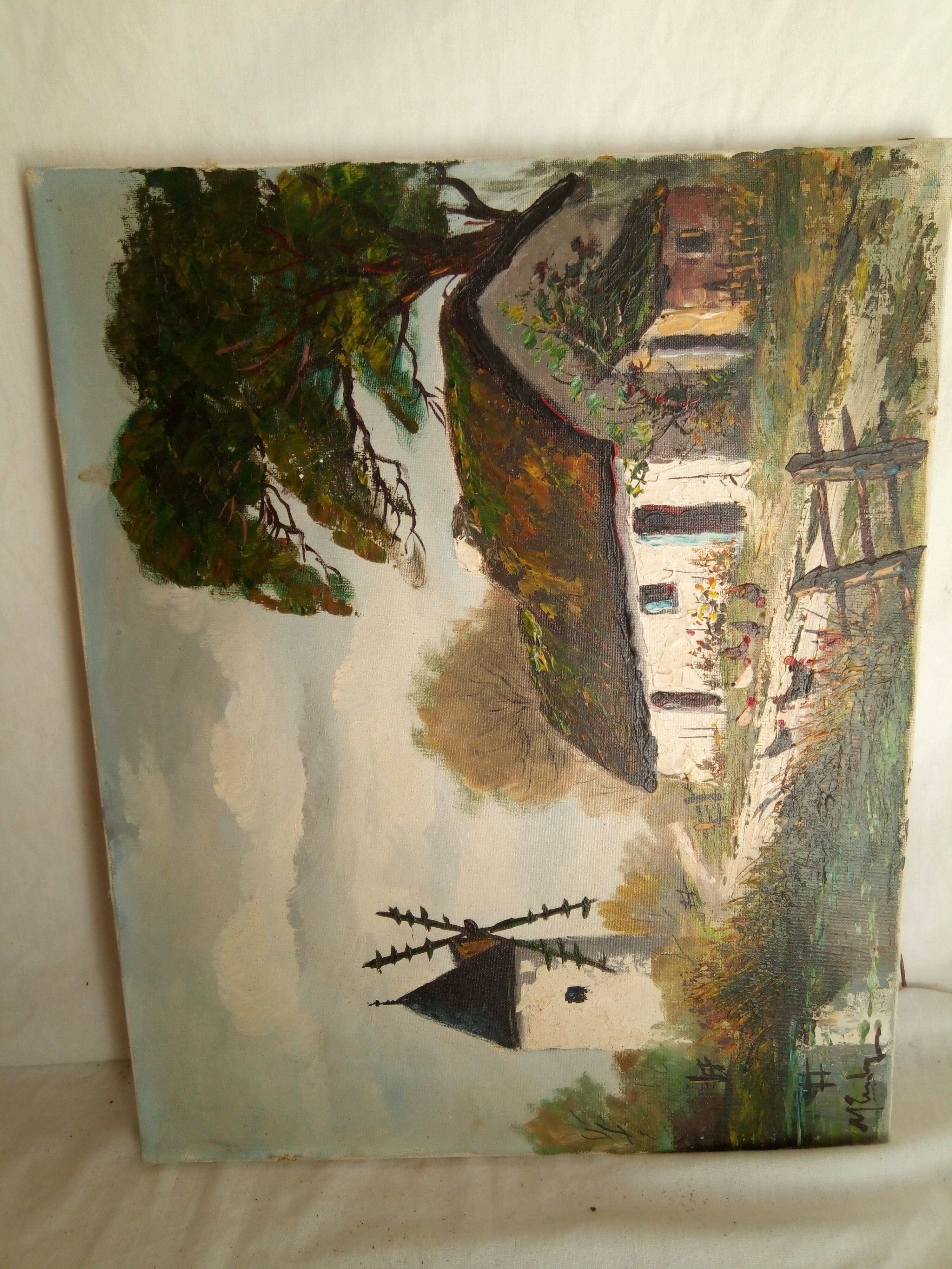 Oil on canvas, landscape