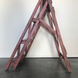 Industrial stepladder crafting foldable wooden painter