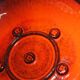 Holbæk Orange Glaze Stoneware Bowl, 1960s, Denmark