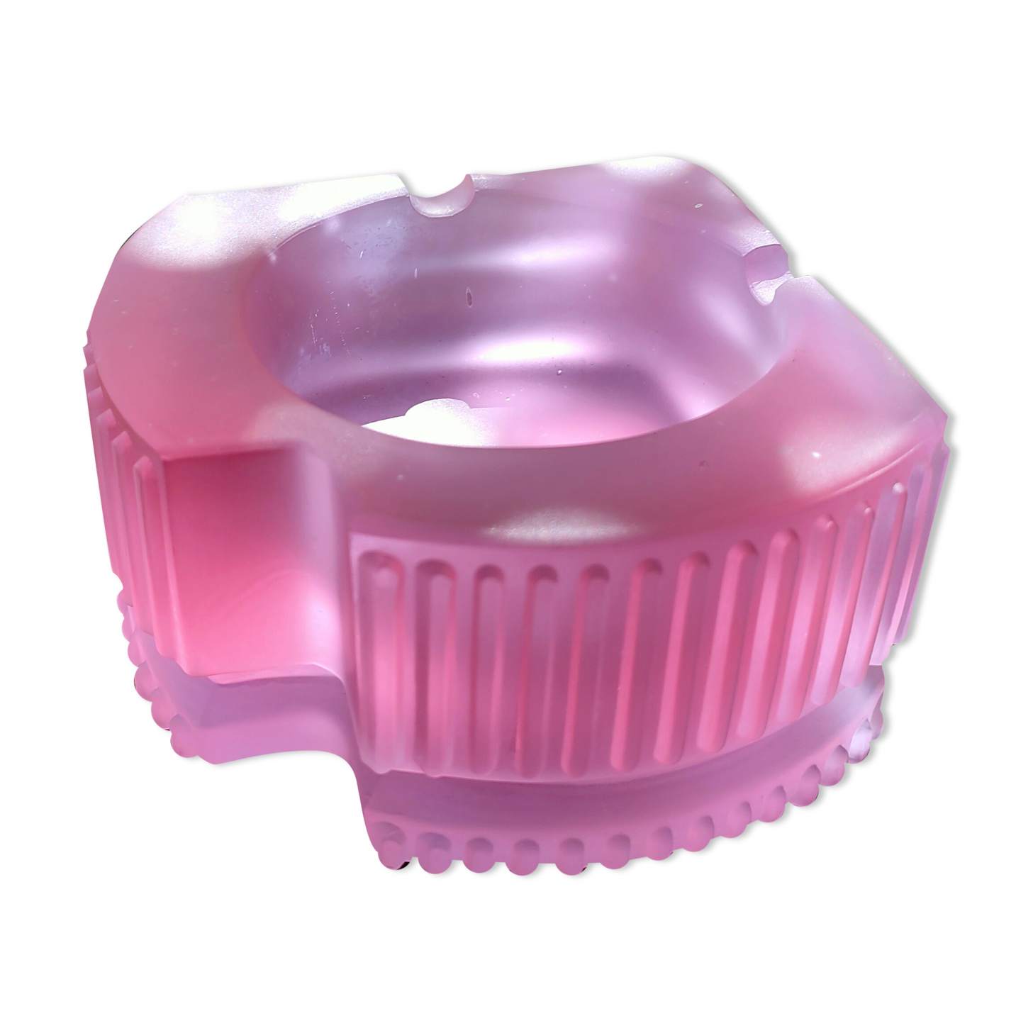 Ashtray in art deco glass paste