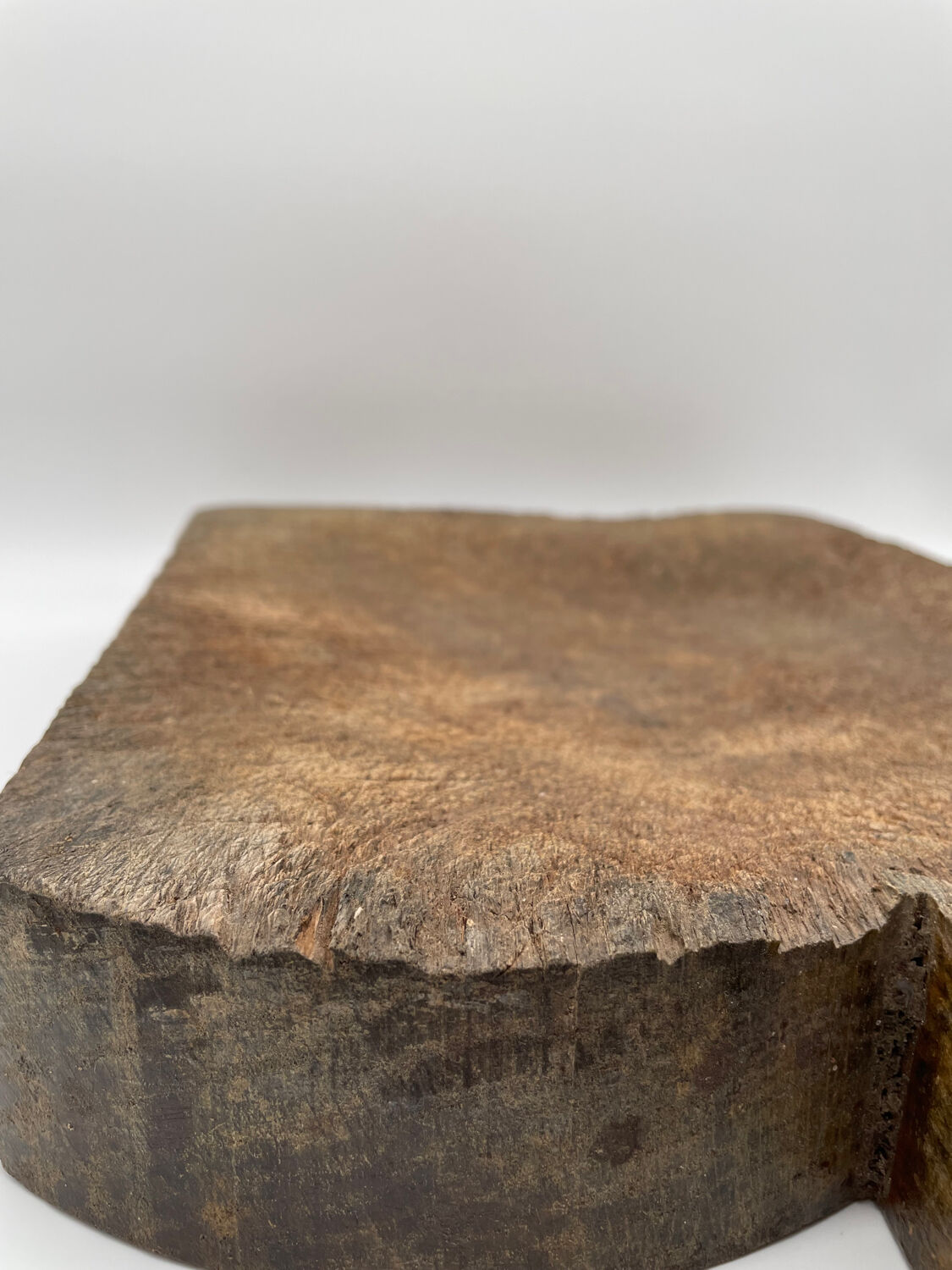 Ancienne planche billot à découper en bois