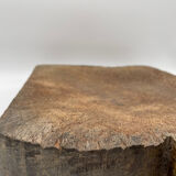 Old wooden cutting log board