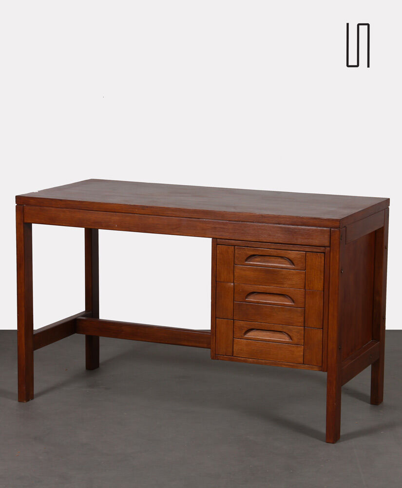 Vintage wooden desk from the 1970s