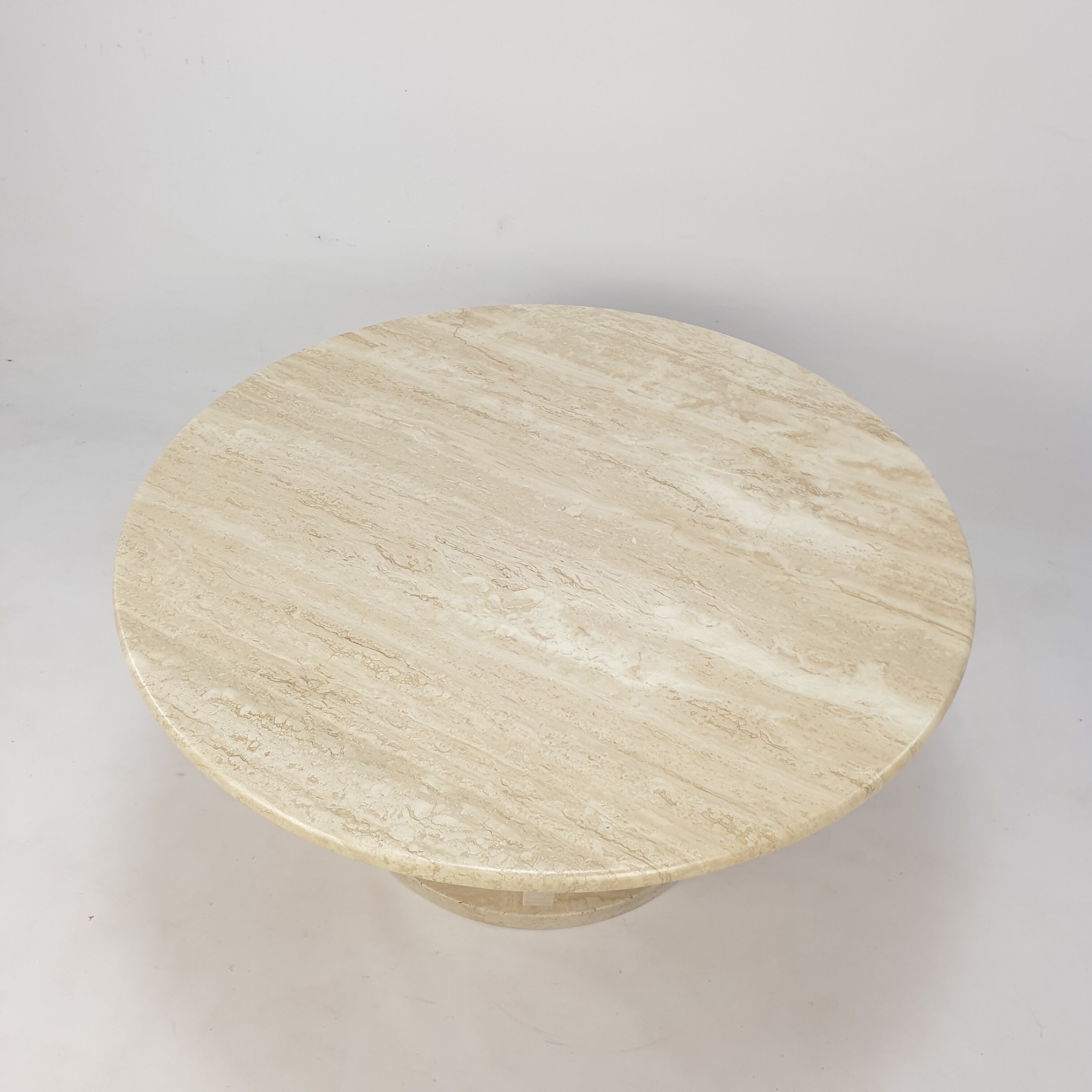 Italian travertine coffee table, 1970s