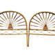 Pair of 1960s rattan headboards from France