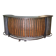 Large steel and wood counter bar