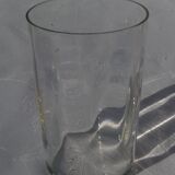 Tisher cup in silver metal and glass