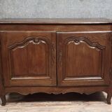 Rustic Louis XV period buffet in solid oak, circa 1750