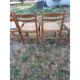 6 chaises de cuisine bois, paillées