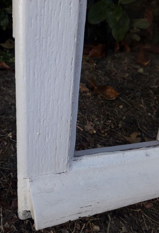 Old oak window H96.9xL81cm small panes