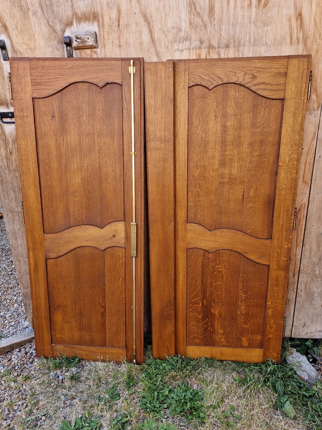 Paire de portes en chene