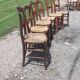 6 chaises paillées anciennes