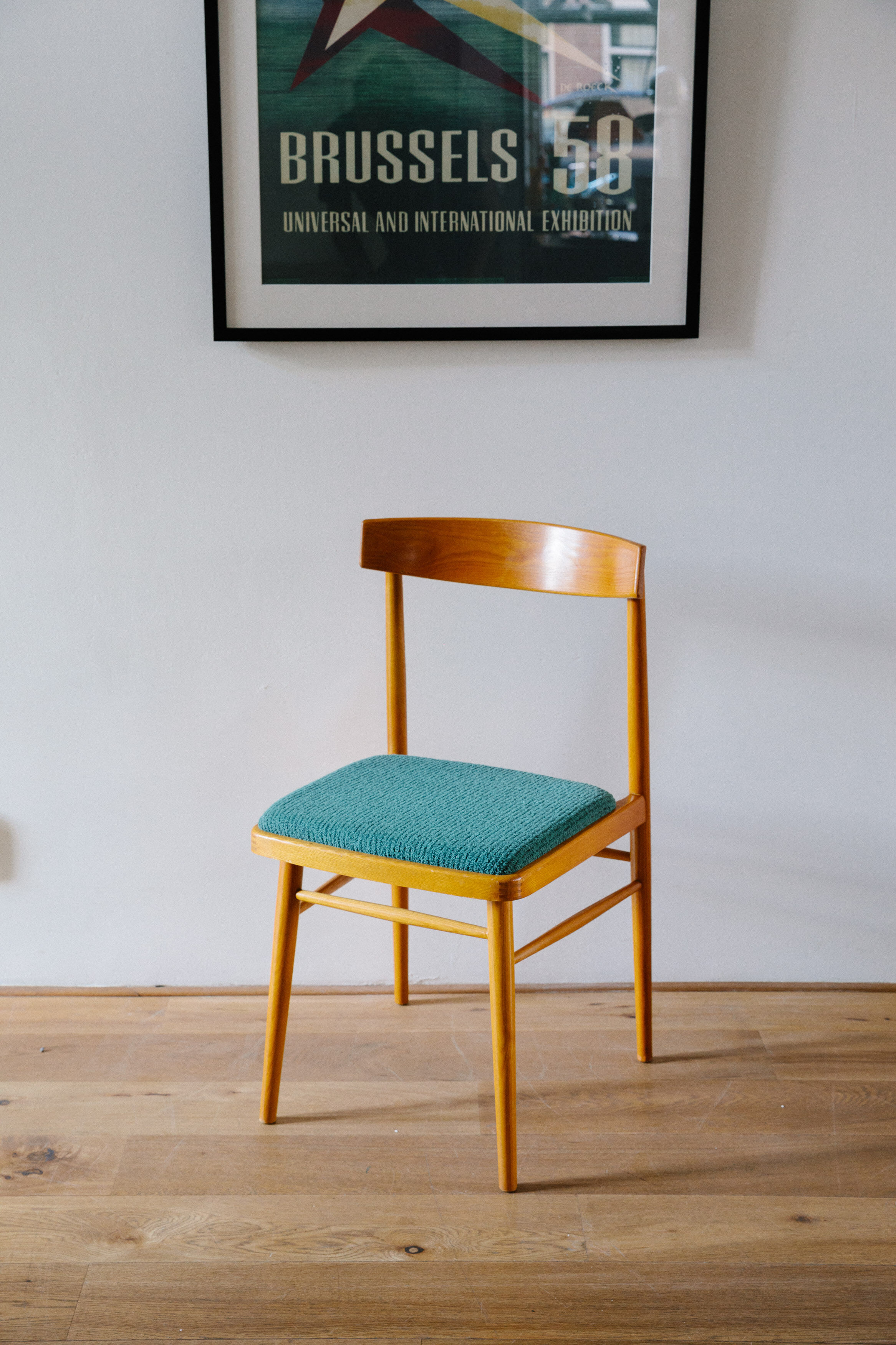 Mid century miroslav navratil dining chairs for thonet/ton