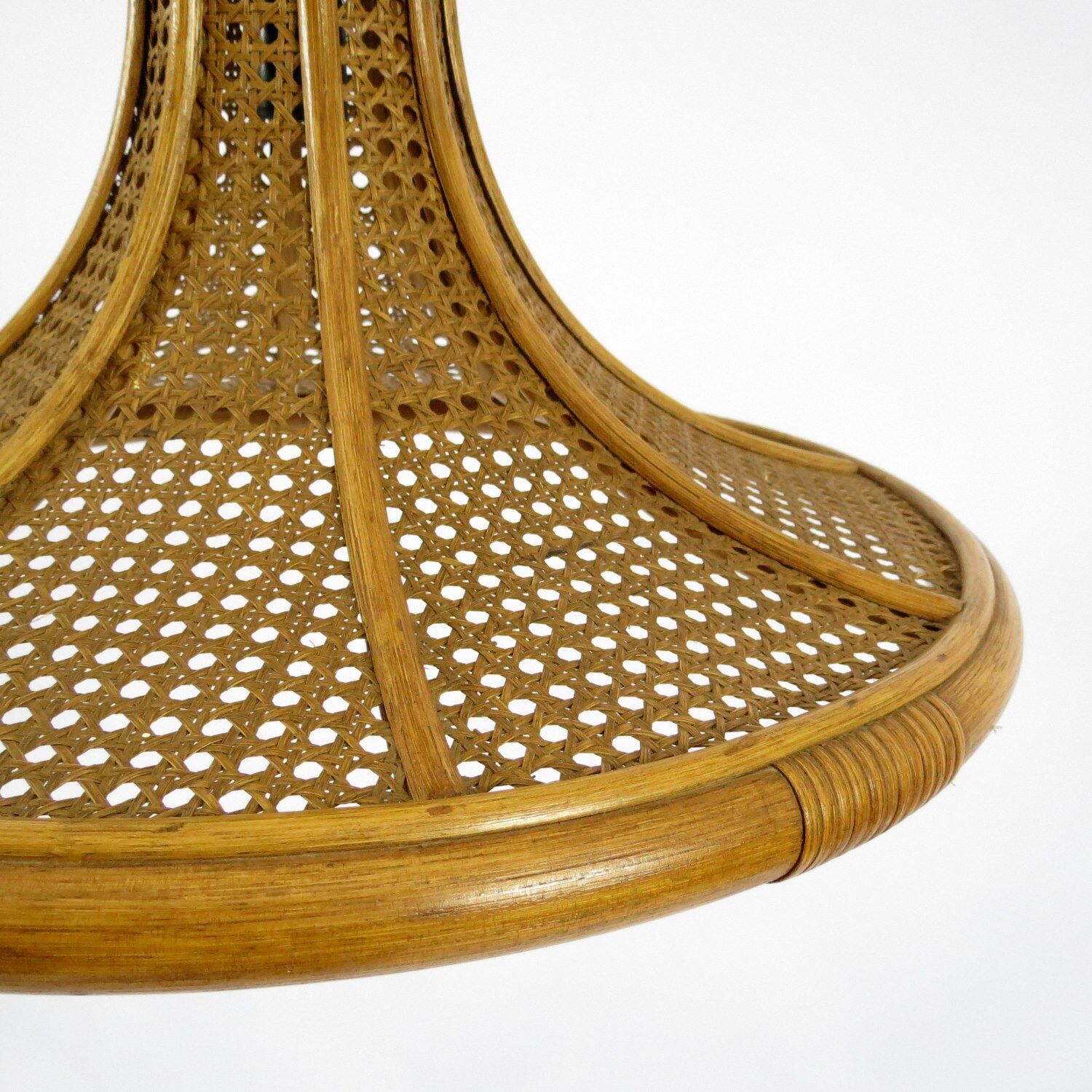 Bamboo and cane adjustable pendant, 1960s