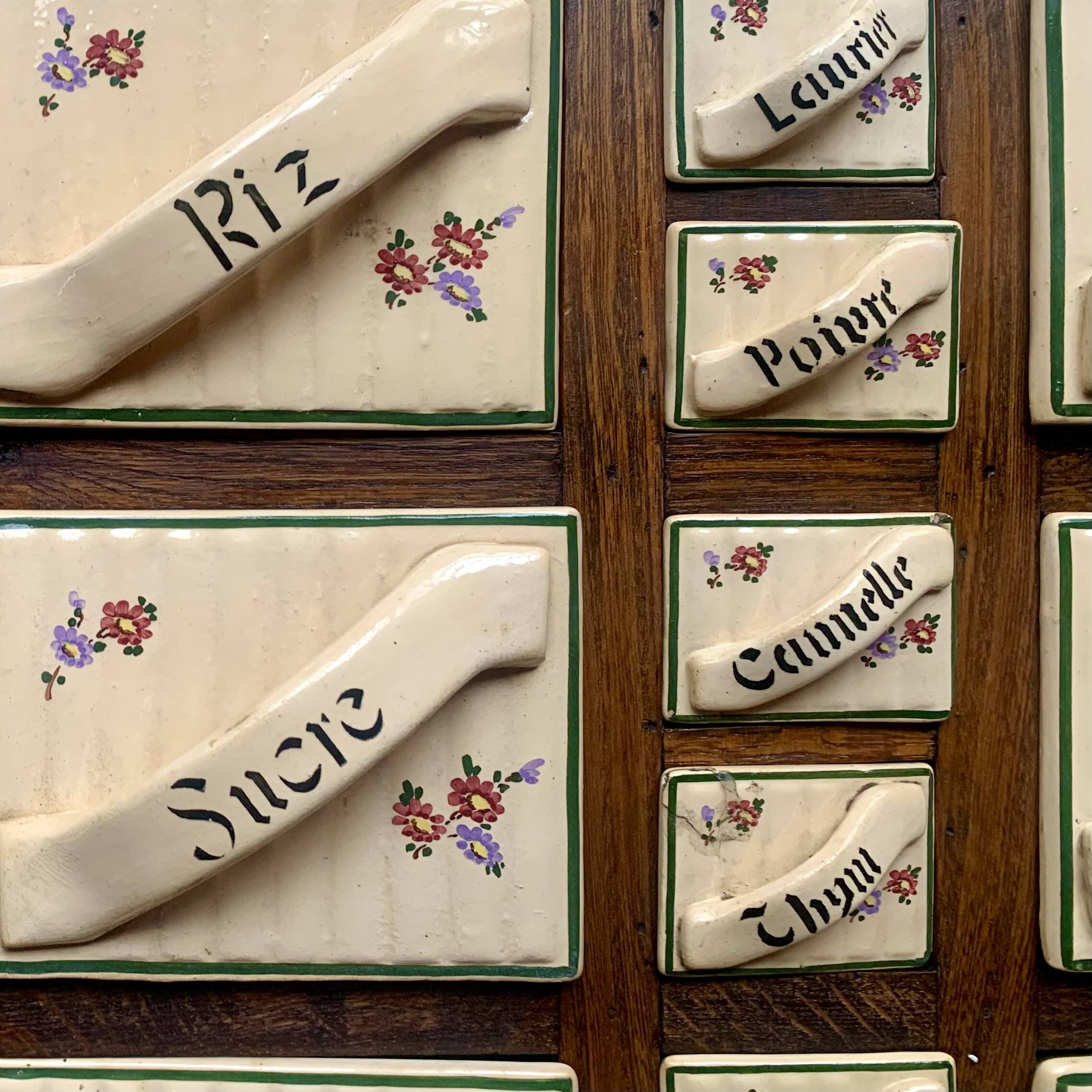 Art Deco wall spice rack