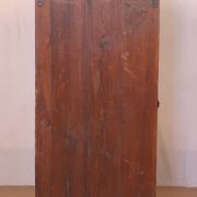 old Art Deco wall showcase in original yellow teak