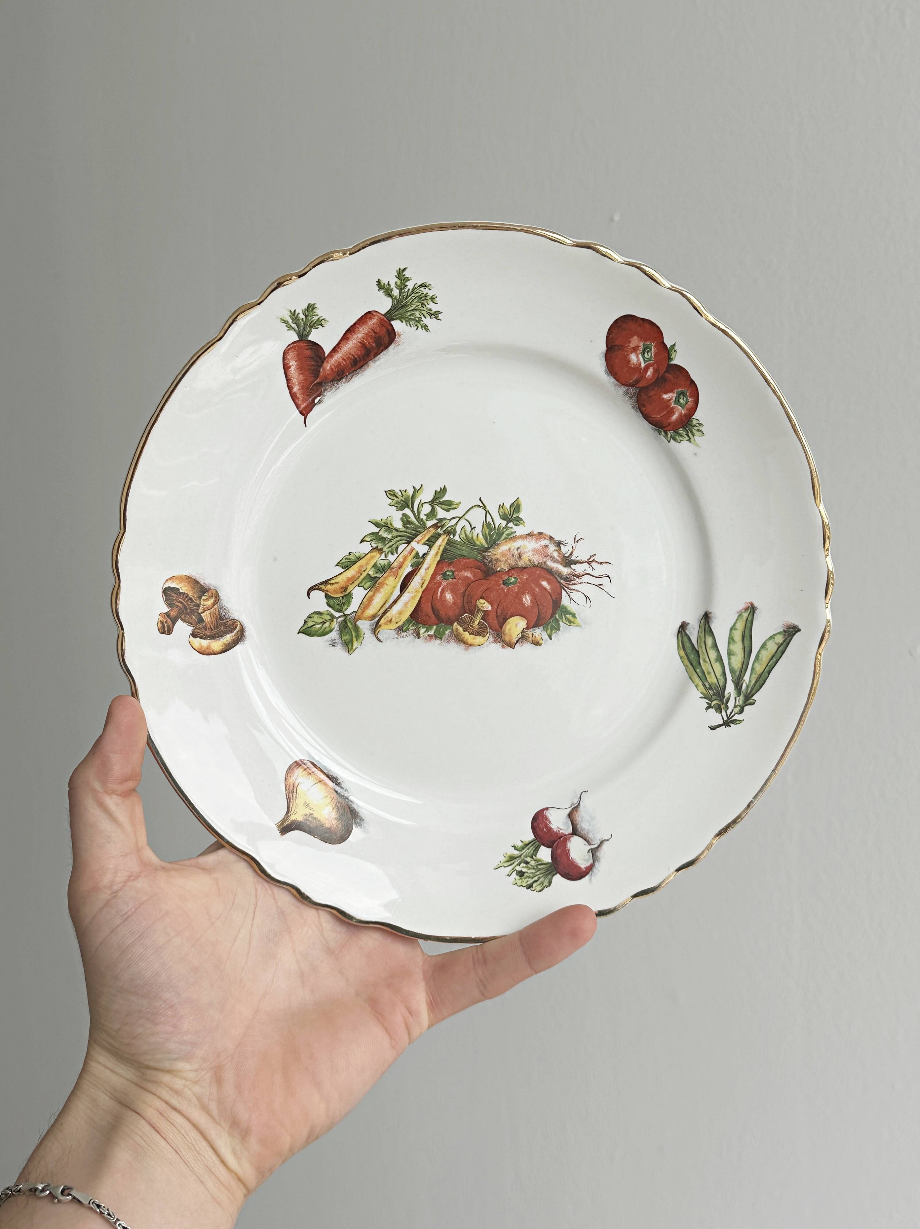 Set of 6 antique French plates